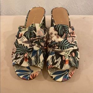 Halogen Floral Heeled Mule